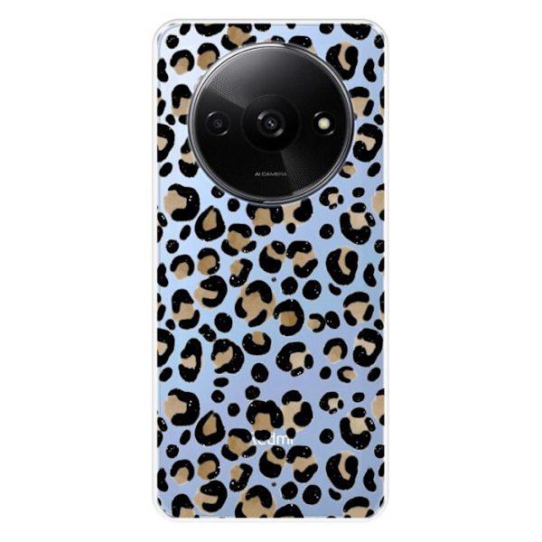 Siliconfodral - Kompatibel med Xiaomi Redmi A3 4G - leoparddesign Transparent