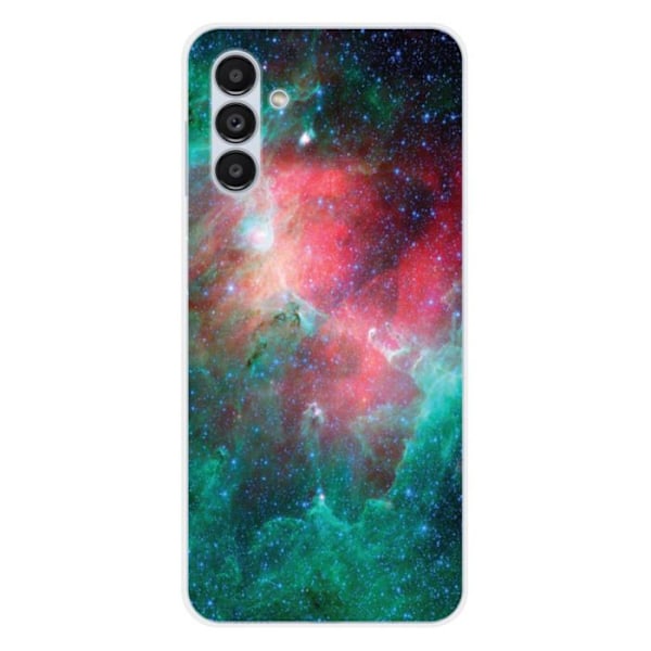 Tryckt silikonfodral som är kompatibelt med Samsung Galaxy A14 5G Galaxy A14 4G Nebula Transparent