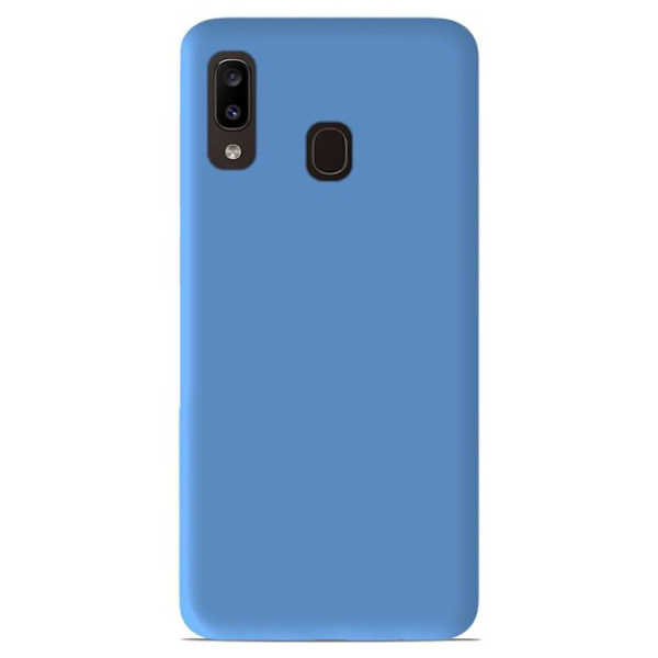 Siliconefodral i himmelsblå - Kompatibel med Samsung Galaxy A20, Samsung Galaxy A30 himmelsblå