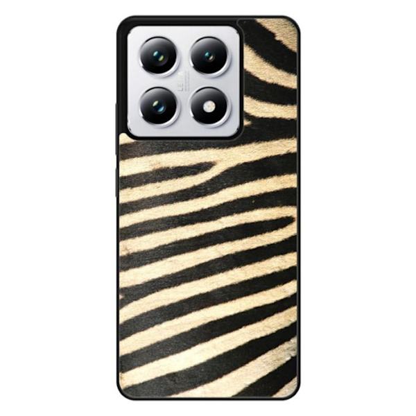 Siliconeförstärkt skal med tryck kompatibelt med Xiaomi 14T 4G Zebra Transparent