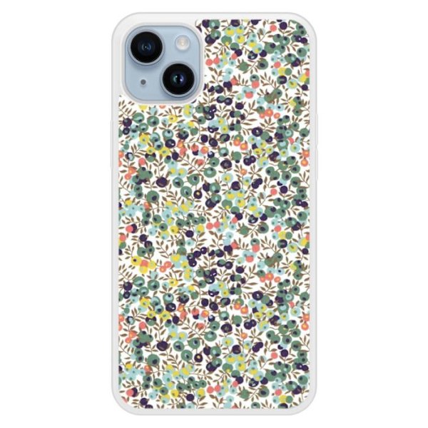 Siliconförstärkt tryckt skal kompatibelt med Apple iPhone 14 Plus Liberty Wiltshire Grön Transparent
