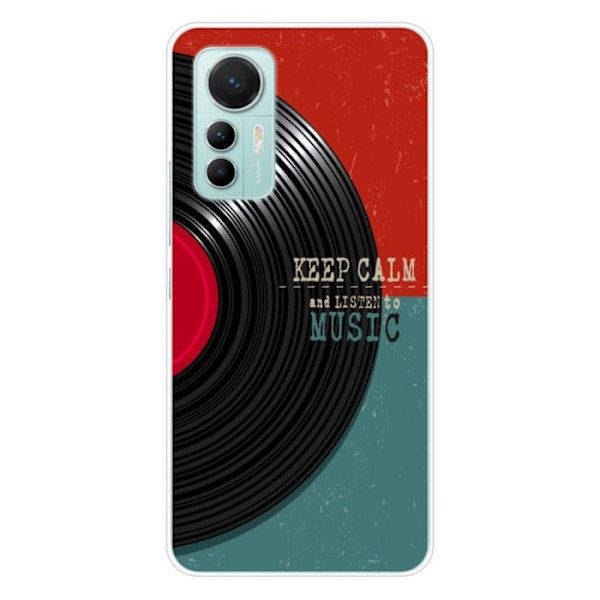 Siliconfodral - Kompatibel med Xiaomi Mi 12 Lite - design keep calm Transparent