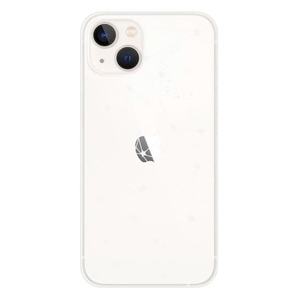 Silikonskal - Kompatibel med Apple iPhone 13 - design med stjärnlängder Transparent