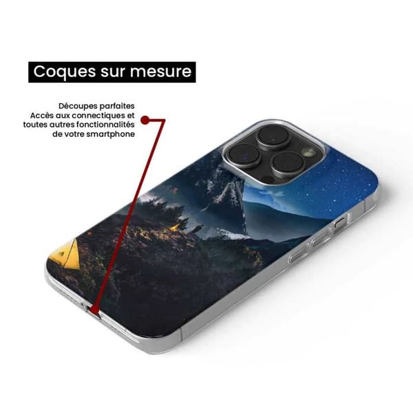 Siliconefodral - Kompatibel med Apple iPhone 15 Plus - design ensam i bergen Transparent