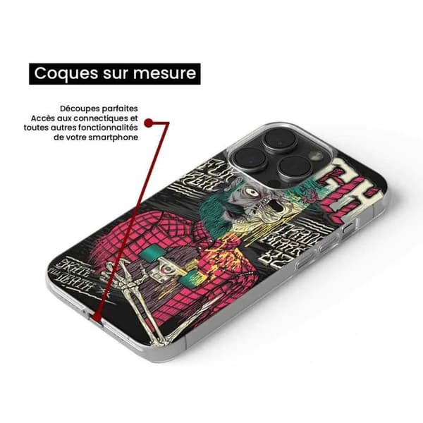 Siliconfodral - Kompatibel med Samsung Galaxy S23 FE - design skull urgh Transparent