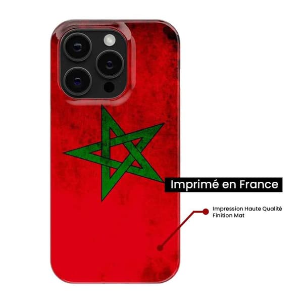 1001Coques - Silikonfodral kompatibelt med Google Pixel 8 - Marockansk flaggmönster - Originaldesign tryckt i Frankrike Transparent