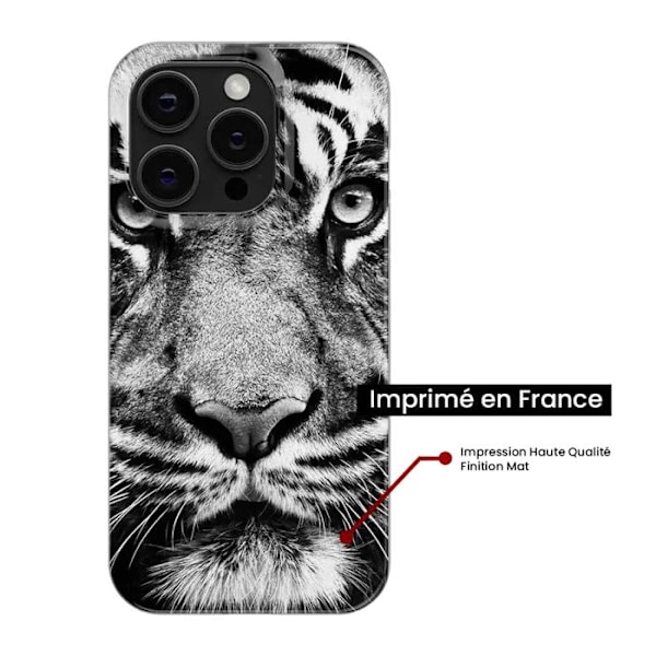 Siliconett skal - Kompatibel med Samsung Galaxy S22 Ultra - design med hvit og svart tiger Transparent