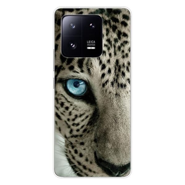 Silicone skal - Kompatibel med Xiaomi 13 Pro - leopardögon design Transparent