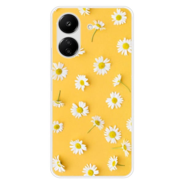 Coque i silikon med tryck - 1001 skal - Xiaomi Redmi 13C 4G - Mönster med prästkragar - Optimal skydd - Mjuk Transparent