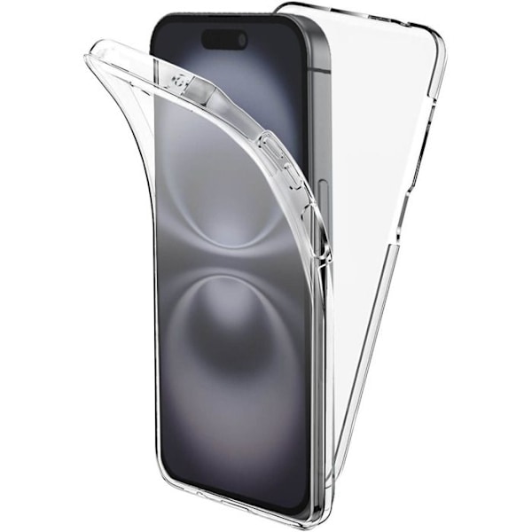 Full-cover case 360° - Xiaomi - Redmi A3 4G - Complete protection - Rigid TPU - Soft silicone Transparent