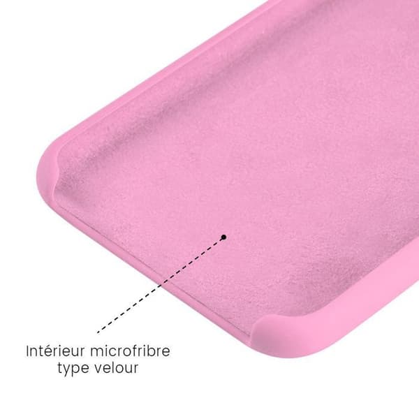 1001Coques - Silikon Soft Touch-skal kompatibelt med Apple iPhone 13 Pro Max - Inuti mikrofiber sammet Transparent