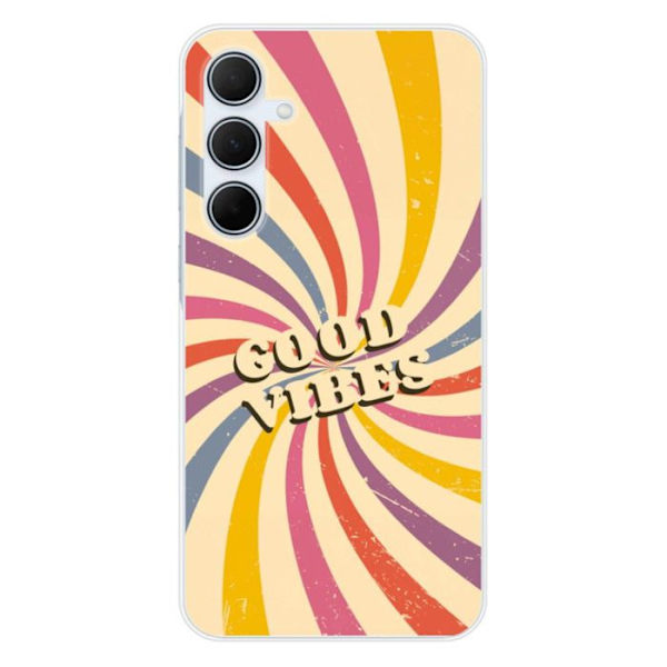 Silicon skal - Kompatibel med Samsung Galaxy A35 5G - design med goda vibbar Transparent