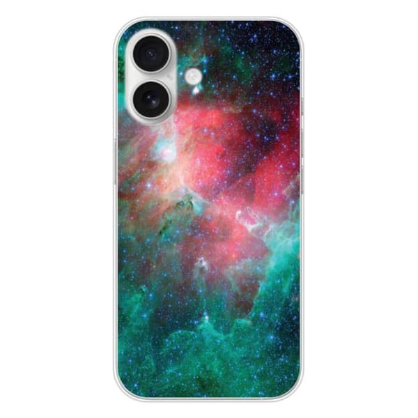 Siliconfutural - Kompatibel med Apple iPhone 16 - design nebulosa Transparent
