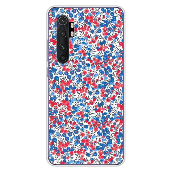 Tryckt silikonfodral kompatibelt med Xiaomi Mi Note 10 Lite Liberty Wiltshire Blue Transparent