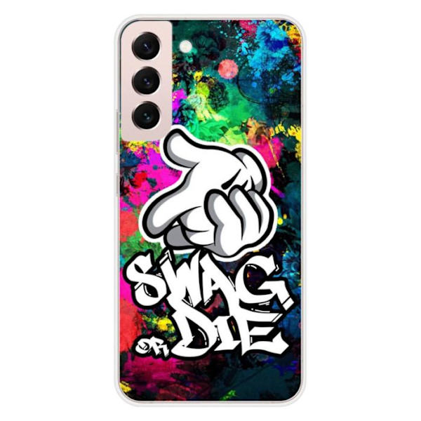 Siliconfodral - Kompatibel med Samsung Galaxy S22 Plus - design swag or die Transparent