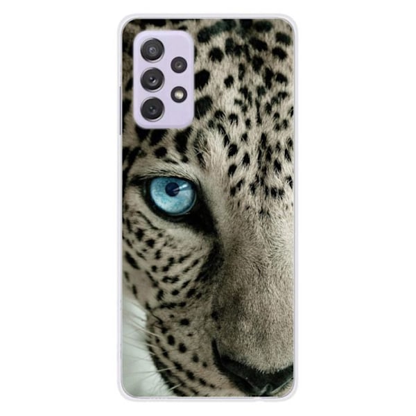 Tryckt silikonfodral kompatibelt Samsung Galaxy A32 5G Leopard Eye Transparent