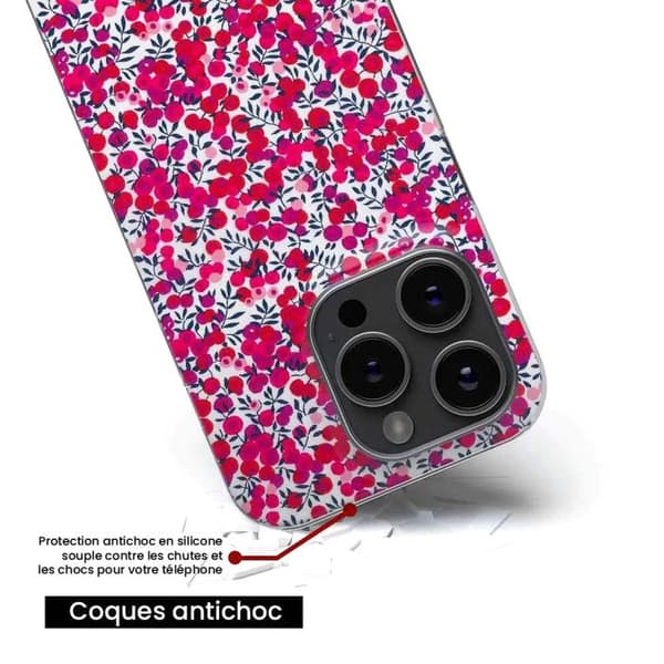 Siliconfodral kompatibelt med Xiaomi Redmi Note 13 Pro 4G - Liberty Wiltshire Röd Transparent