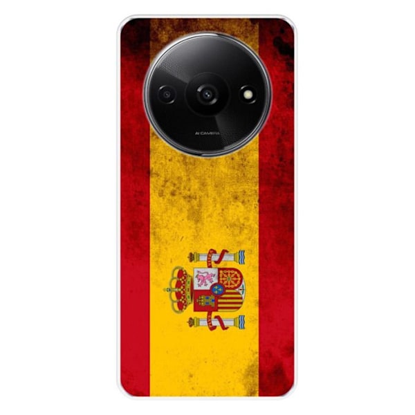 Siliconfodral med tryck - 1001 Fodral - Xiaomi Redmi A3 4G - Spansk flagga - Mjuk - Optimal skydd Transparent