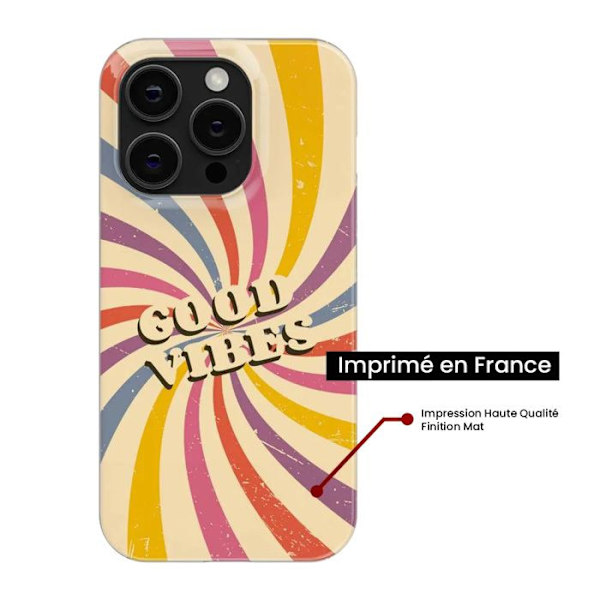 Silikonskal - Kompatibel med Apple iPhone 16 Plus - design good vibes Transparent