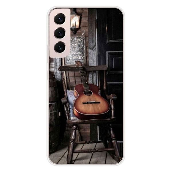 Siliconfodral - Kompatibel med Samsung Galaxy S22 Plus - gitardesign Transparent