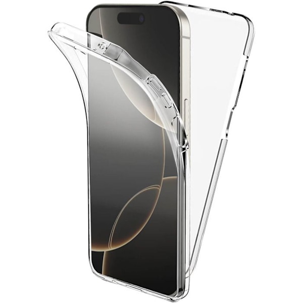 Heltäckande skal 360° - Samsung - Galaxy A16 - Dubbel skydd - Hård TPU - Mjuk silikon Transparent