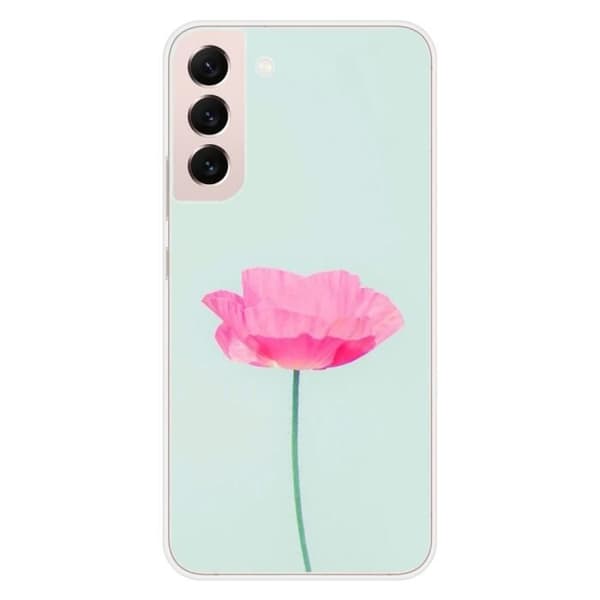 Tryckt silikonfodral som är kompatibelt med Samsung Galaxy S22 Plus Rose Flower