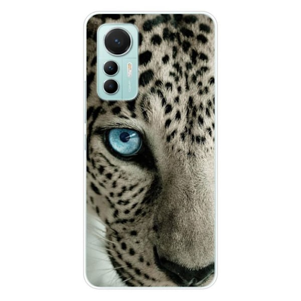 Tryckt silikonfodral som är kompatibelt med Xiaomi Mi 12 Lite Leopard-öga Transparent