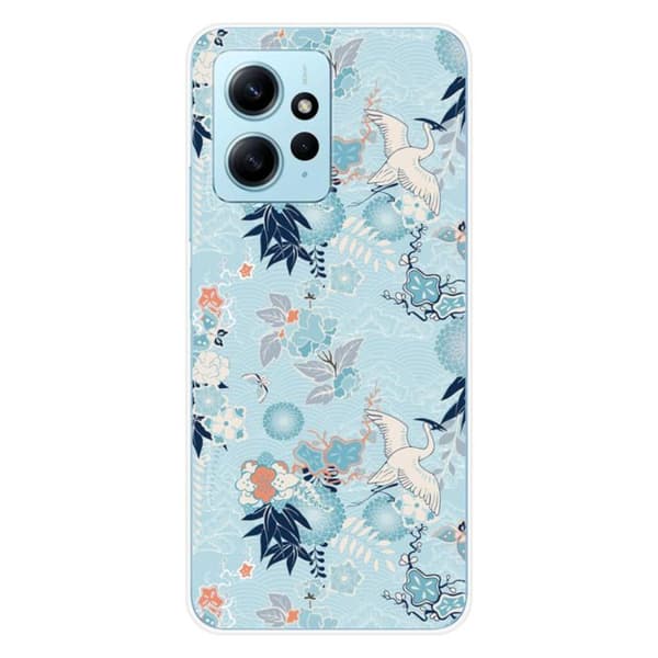 Siliconfodral - Kompatibel med Xiaomi Redmi Note 12 4G - kimono-design Transparent