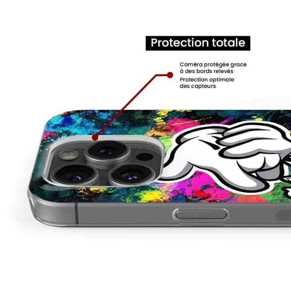 Tryckt silikonfodral som är kompatibelt med Apple iPhone 15 Plus Swag or die Transparent