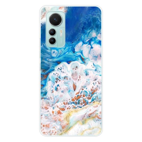 Silicone-fodral - Kompatibel med Xiaomi Mi 12 Lite - design marmor hav Transparent