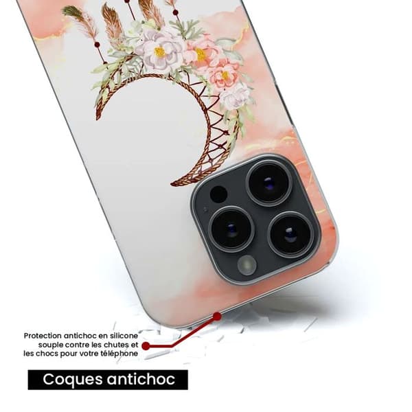 Siliconfodral - Kompatibel med Xiaomi Redmi Note 13 Pro 4G - design drömfångare måne Transparent