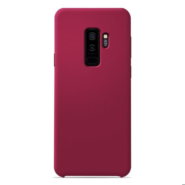Siliconeväska Soft Touch - Samsung - Galaxy S9 Plus - Röd - Stötsäker - Trådlös laddning Röd