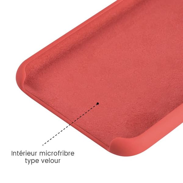 1001Coques - Silikon Soft Touch-skal kompatibelt med Xiaomi Redmi Note 10 Redmi Note 10S - Inuti mikrofiber sammet Transparent