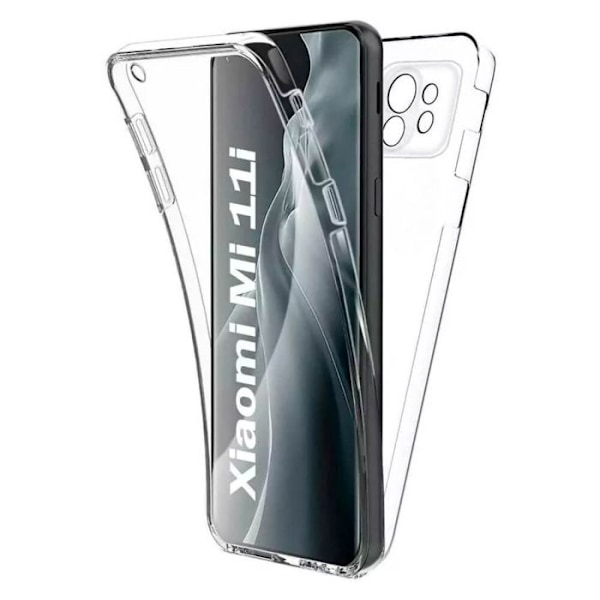 Helomslutande 360° - Kompatibel med Xiaomi Mi 11i - Dubbel transparent skydd Transparent