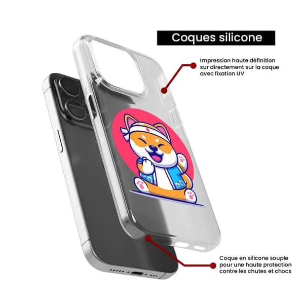 Siliconfodral - Kompatibel med Samsung Galaxy A13 4G - design shiba ninja Transparent