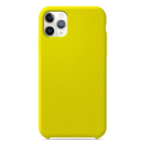 Siliconefodral Soft Touch - Apple - iPhone 11 Pro Max - Gul - Stötsäker - Trådlös laddning gul
