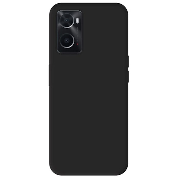 Svart silikonfodral - Kompatibel med Oppo A76 svart