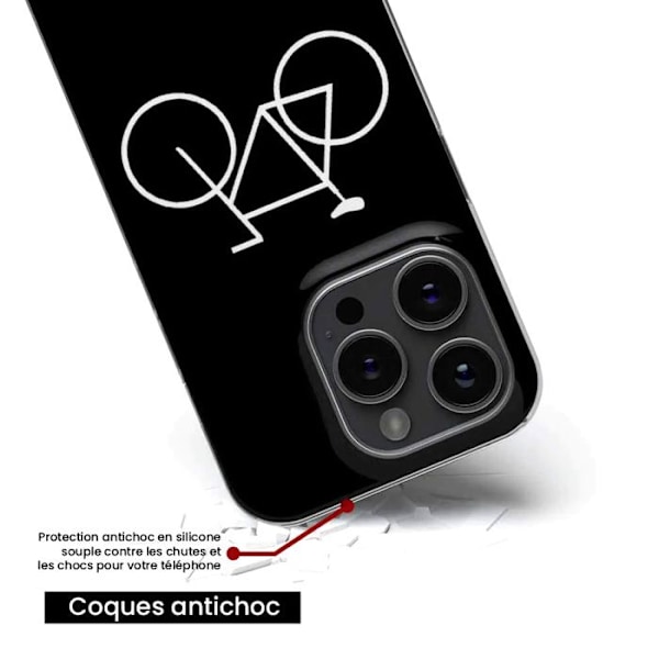 Silikonskal - Kompatibel med Xiaomi Redmi A3 4G - design cykel hipster Transparent