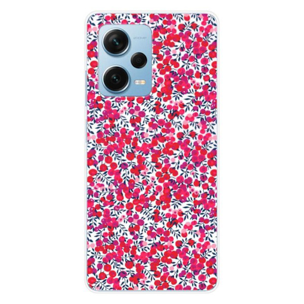 Siliconefodral - Kompatibel med Xiaomi Redmi Note 12 Pro Plus - design liberty wiltshire röd Transparent