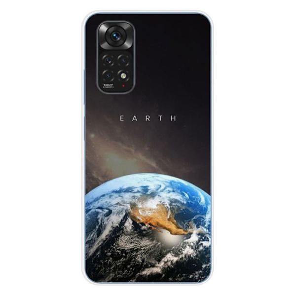 Siliconfodral - Kompatibel med Xiaomi Redmi Note 11 4G - design jord Transparent