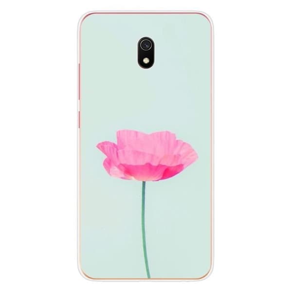 Tryckt silikonfodral som är kompatibelt med Xiaomi Redmi 8A Rose Flower