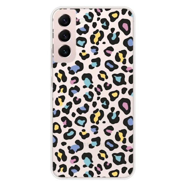 Silikonskal - Kompatibel med Samsung Galaxy S22 Plus - leopardmönster i färg Transparent