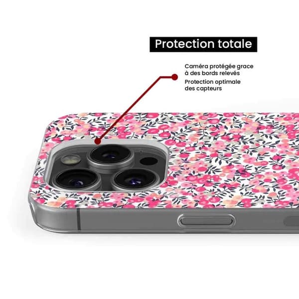 Siliconfodral kompatibelt med iPhone 11 Pro Max - Liberty Wiltshire Rose Transparent