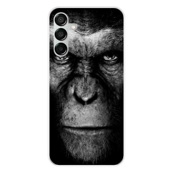 Silikonskal - Kompatibel med Samsung Galaxy M15 5G - design med apa Transparent