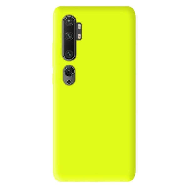 Vanligt matt gult silikonfodral som är kompatibelt med Xiaomi Mi Note 10 gul
