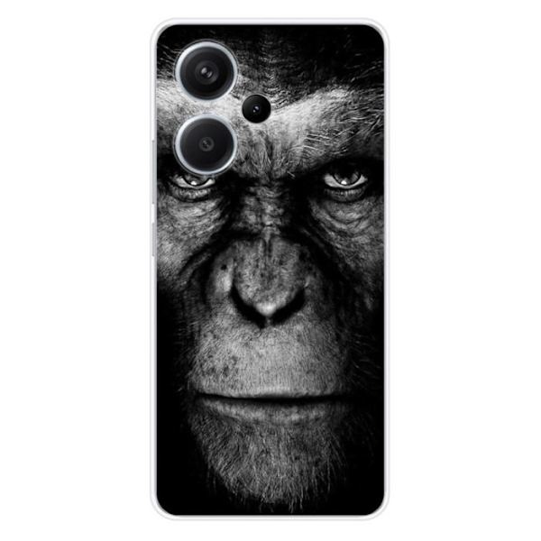 Silikonskal - Kompatibel med Xiaomi Redmi Note 13 Pro Plus 5G - design apa Transparent