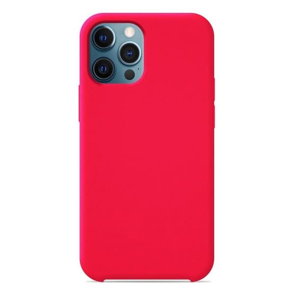 Siliconecase Soft Touch - Apple - iPhone 12 Pro Max - rose-flash - Stötbeständig - Trådlös laddning rosablix