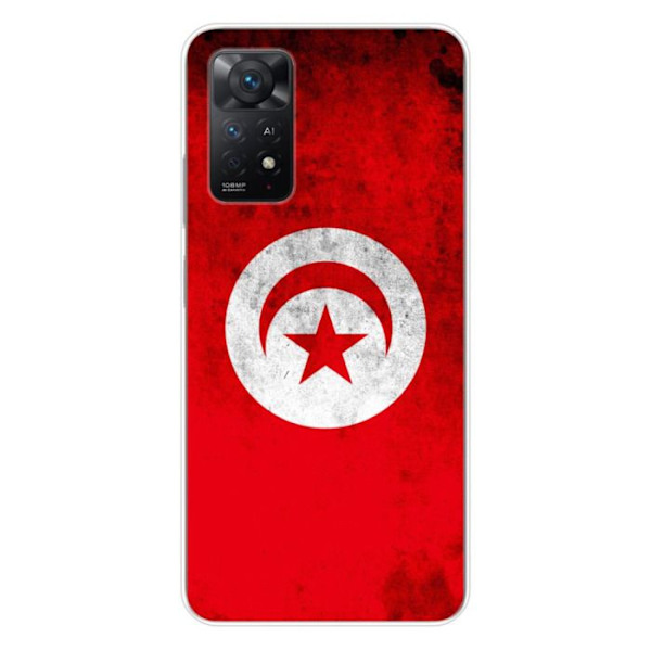 Siliconefodral - Kompatibel med Xiaomi Redmi Note 11 Pro Plus 5G - design med Tunisienflagga Transparent