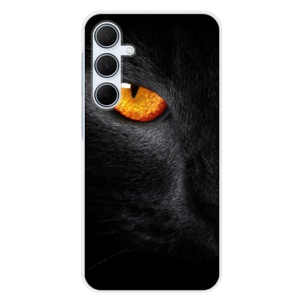 Silikonfodral - Kompatibel med Samsung Galaxy A35 5G - design av leopardöga Transparent
