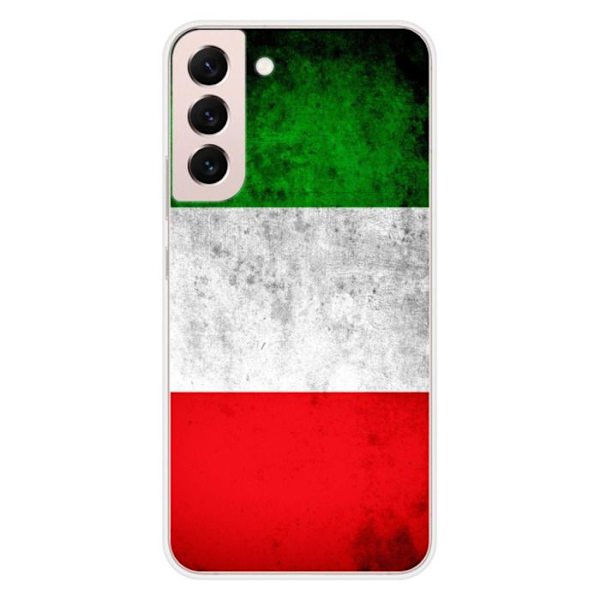 Silicone-skal - Kompatibel med Samsung Galaxy S22 Plus - design italiensk flagga Transparent